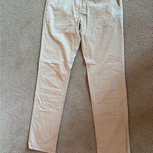 AG Adriano Goldschmied Men's Cream Chinos